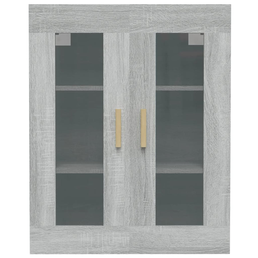 Hangkast 69,5X34X90 Cm Grijs Sonoma Eikenkleurig