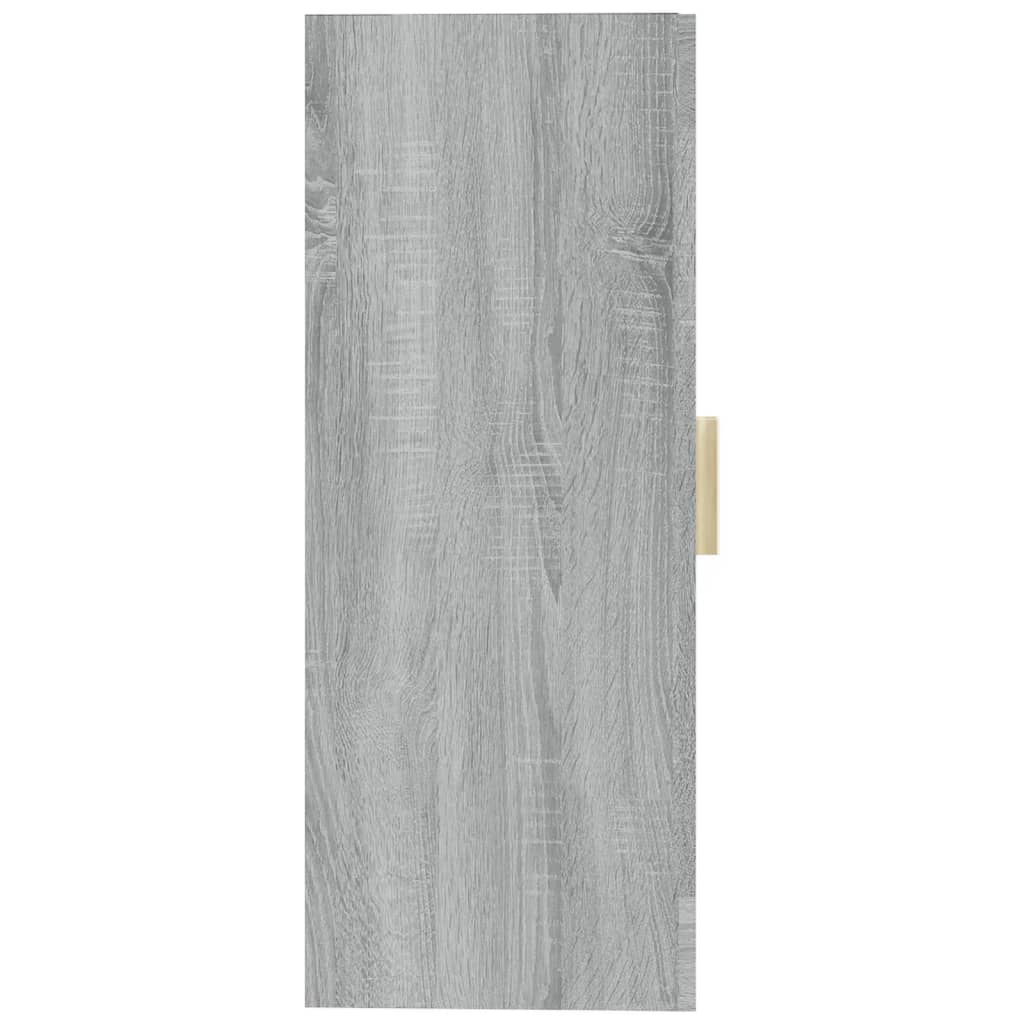 Hangkast 69,5X34X90 Cm Grijs Sonoma Eikenkleurig