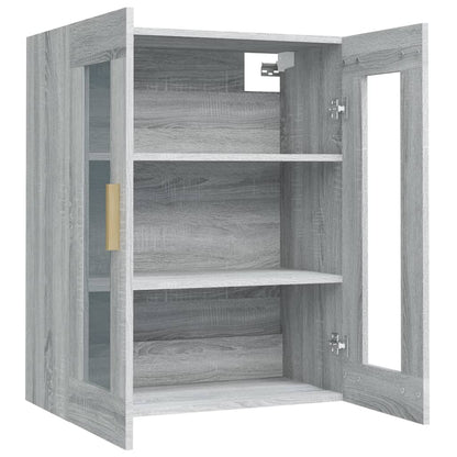 Hangkast 69,5X34X90 Cm Grijs Sonoma Eikenkleurig