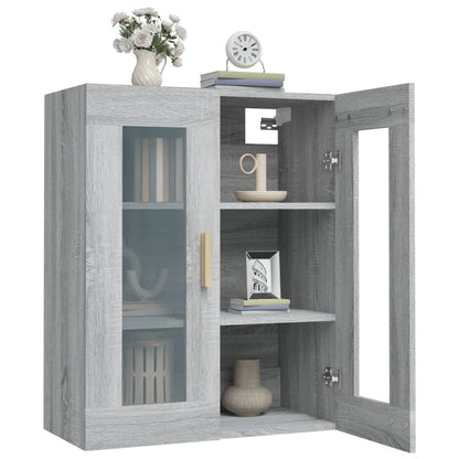 Hangkast 69,5X34X90 Cm Grijs Sonoma Eikenkleurig