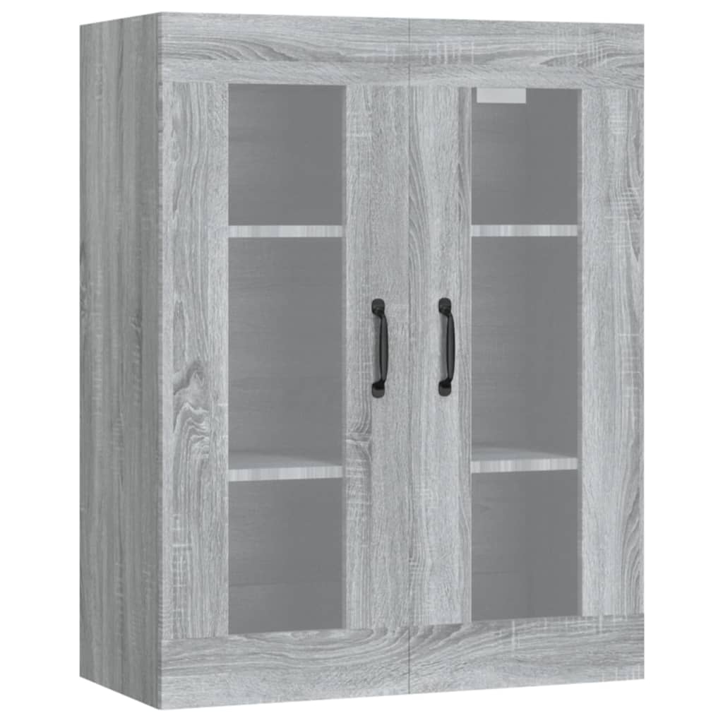 Hangkast 69,5X34X90 Cm Grijs Sonoma Eikenkleurig