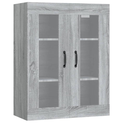 Hangkast 69,5X34X90 Cm Grijs Sonoma Eikenkleurig
