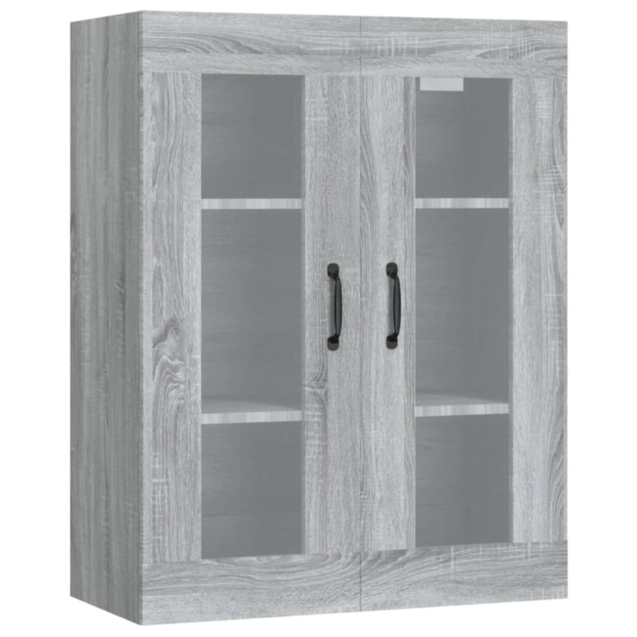 Hangkast 69,5X34X90 Cm Grijs Sonoma Eikenkleurig