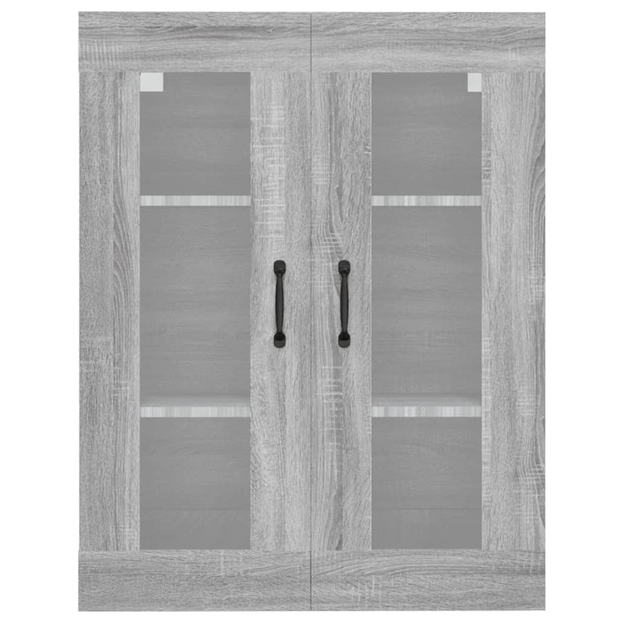 Hangkast 69,5X34X90 Cm Grijs Sonoma Eikenkleurig