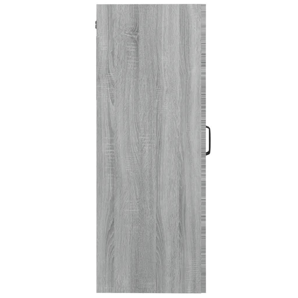 Hangkast 69,5X34X90 Cm Grijs Sonoma Eikenkleurig