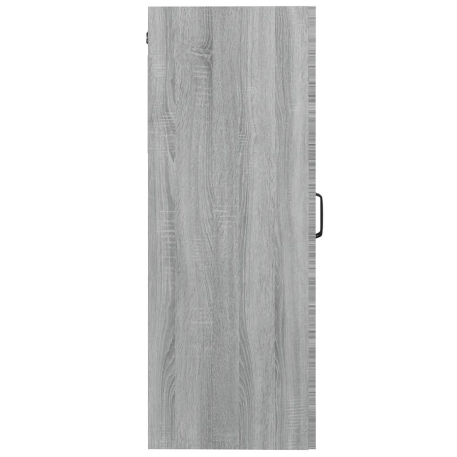 Hangkast 69,5X34X90 Cm Grijs Sonoma Eikenkleurig