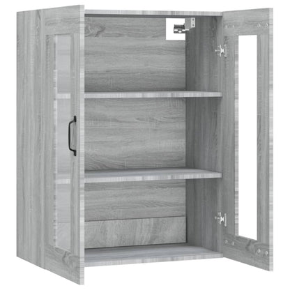 Hangkast 69,5X34X90 Cm Grijs Sonoma Eikenkleurig