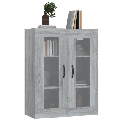 Hangkast 69,5X34X90 Cm Grijs Sonoma Eikenkleurig