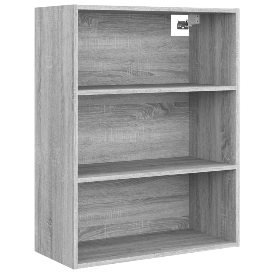 Hangkast 69,5X32,5X90 Cm Grijs Sonoma Eikenkleurig