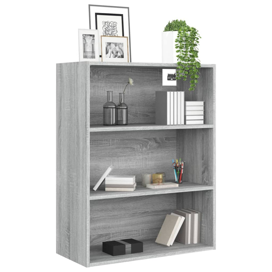 Hangkast 69,5X32,5X90 Cm Grijs Sonoma Eikenkleurig