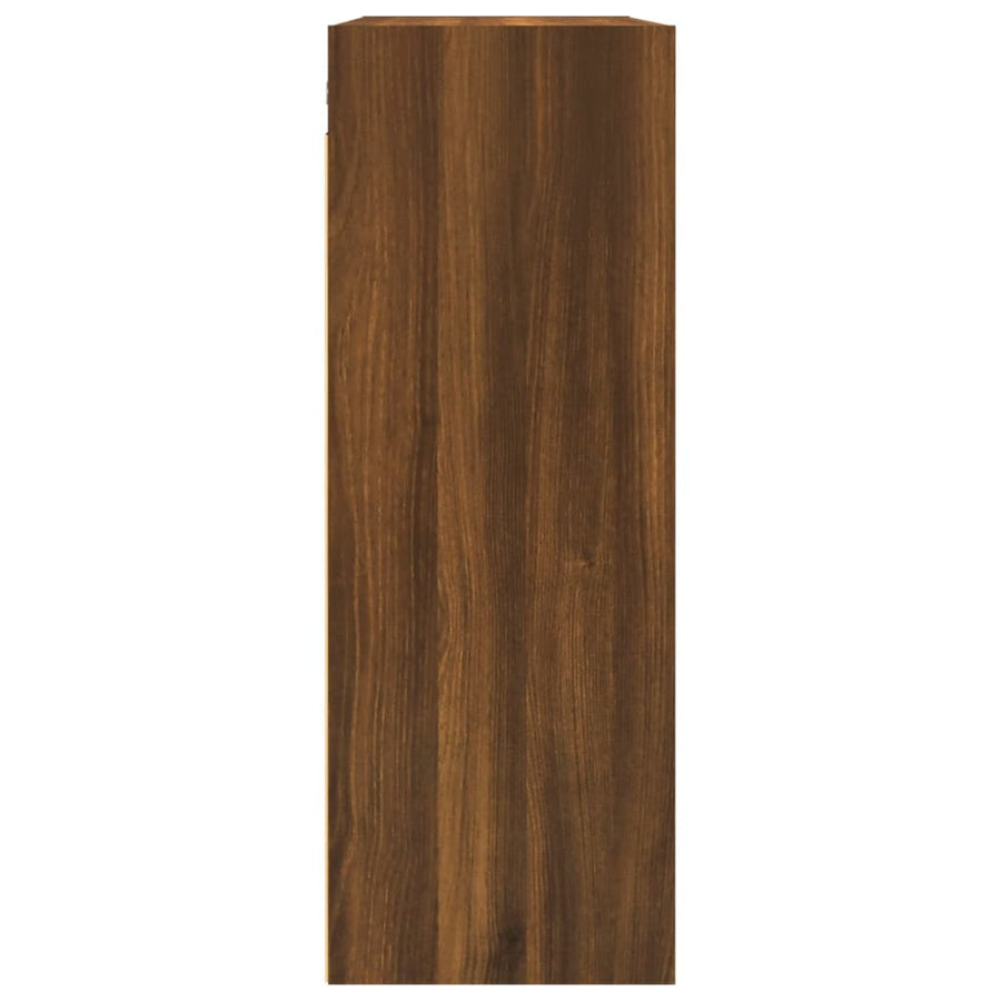 Hangkast 69,5X32,5X90 Cm Bruin Eikenkleur
