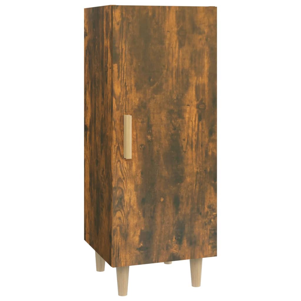 Dressoir 34,5X34X90 Cm Bewerkt Hout Gerookt Eikenkleurig