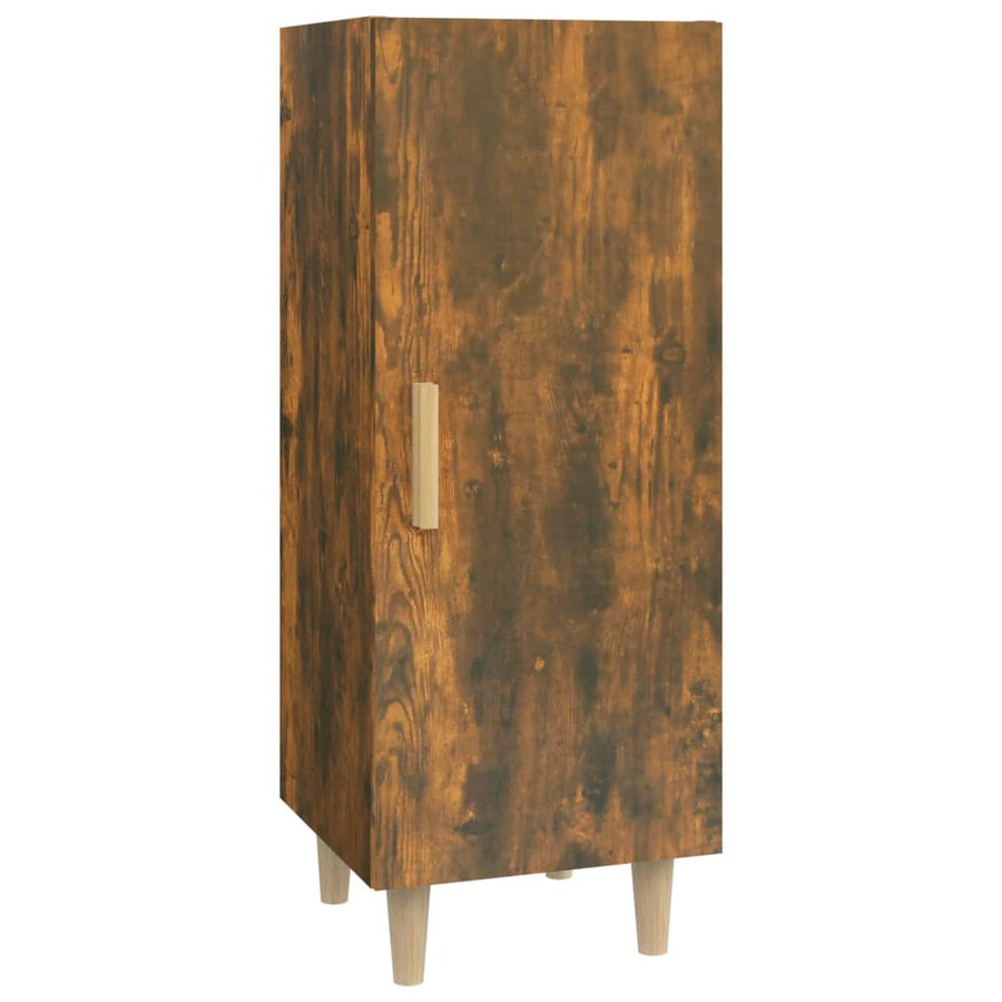 Dressoir 34,5X34X90 Cm Bewerkt Hout Gerookt Eikenkleurig