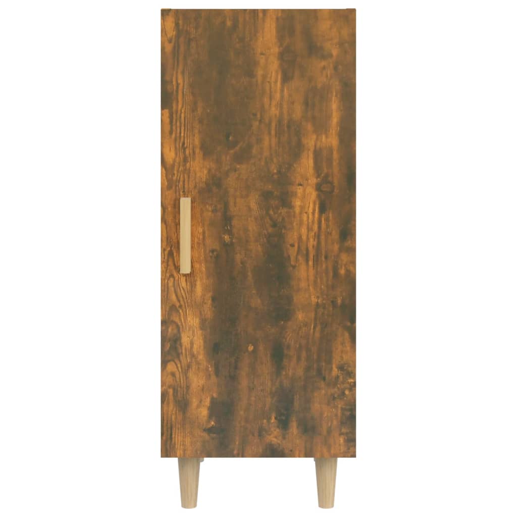 Dressoir 34,5X34X90 Cm Bewerkt Hout Gerookt Eikenkleurig