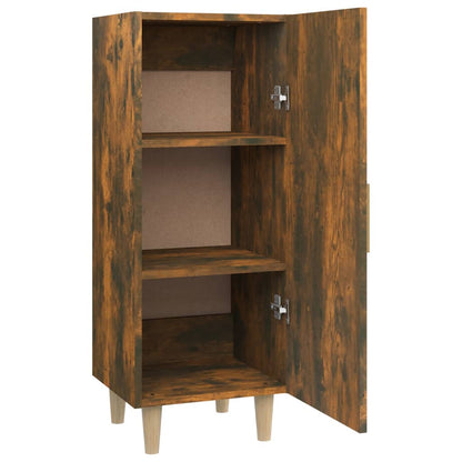 Dressoir 34,5X34X90 Cm Bewerkt Hout Gerookt Eikenkleurig