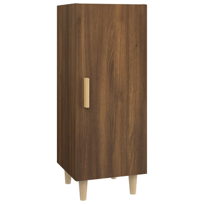 Dressoir 34,5X34X90 Cm Bewerkt Hout Bruin Eikenkleur