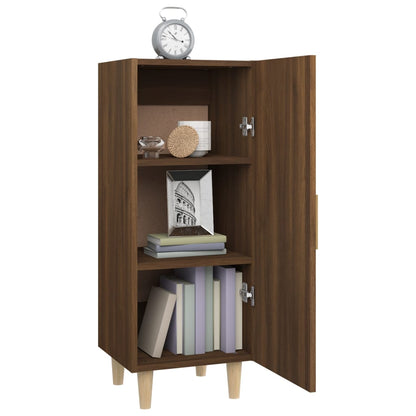 Dressoir 34,5X34X90 Cm Bewerkt Hout Bruin Eikenkleur