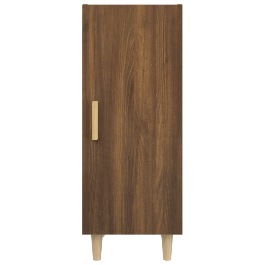 Dressoir 34,5X34X90 Cm Bewerkt Hout Bruin Eikenkleur