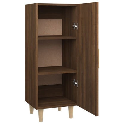 Dressoir 34,5X34X90 Cm Bewerkt Hout Bruin Eikenkleur