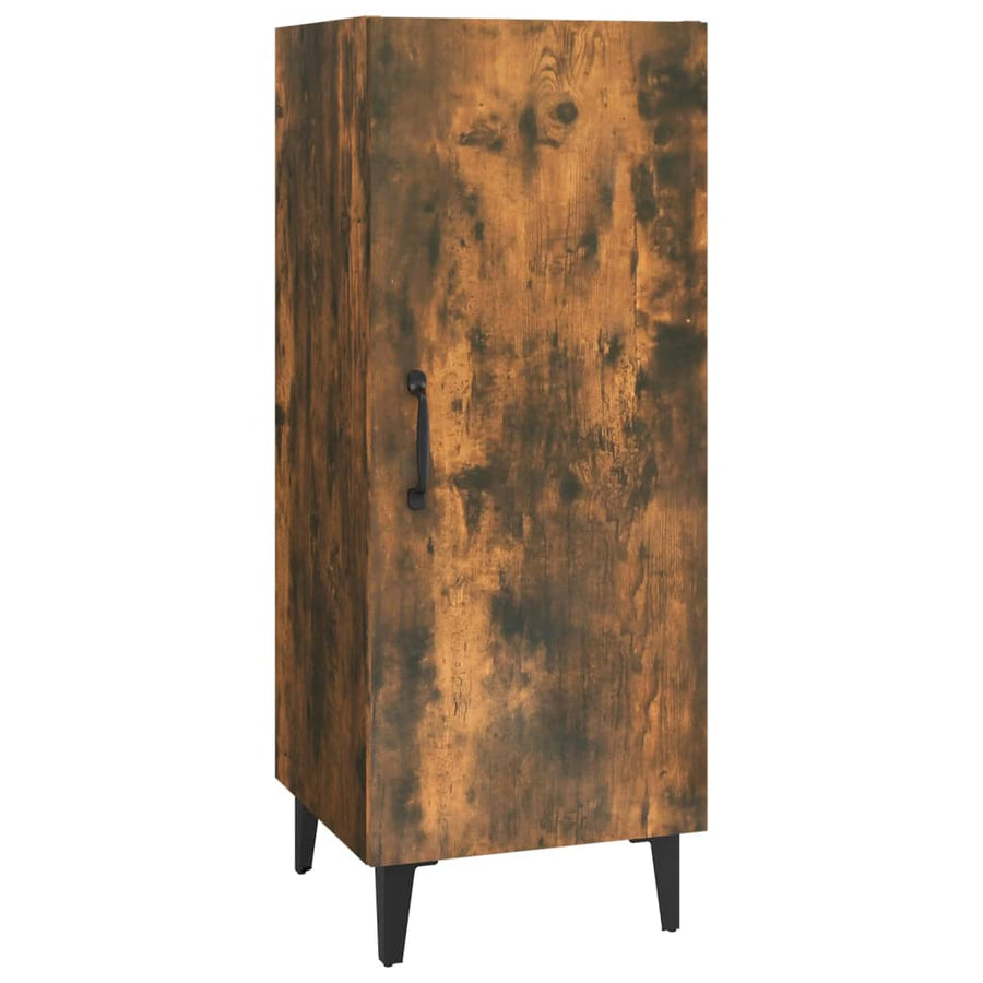 Dressoir 34,5X34X90 Cm Bewerkt Hout Gerookt Eikenkleurig