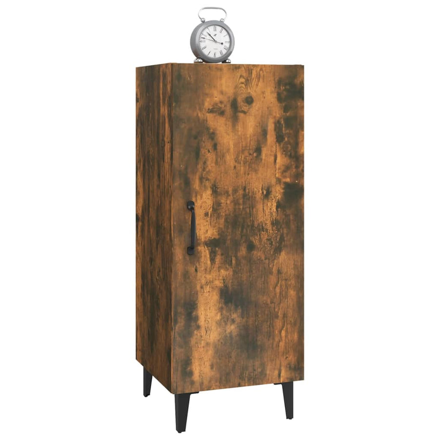 Dressoir 34,5X34X90 Cm Bewerkt Hout Gerookt Eikenkleurig