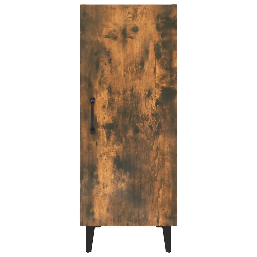 Dressoir 34,5X34X90 Cm Bewerkt Hout Gerookt Eikenkleurig