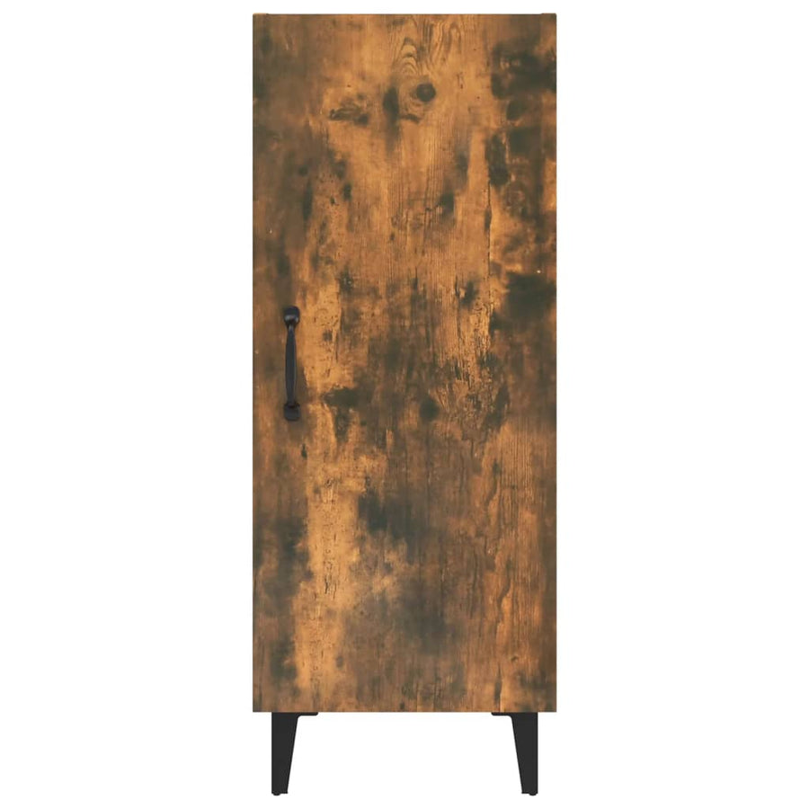 Dressoir 34,5X34X90 Cm Bewerkt Hout Gerookt Eikenkleurig