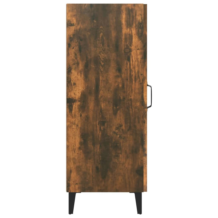 Dressoir 34,5X34X90 Cm Bewerkt Hout Gerookt Eikenkleurig