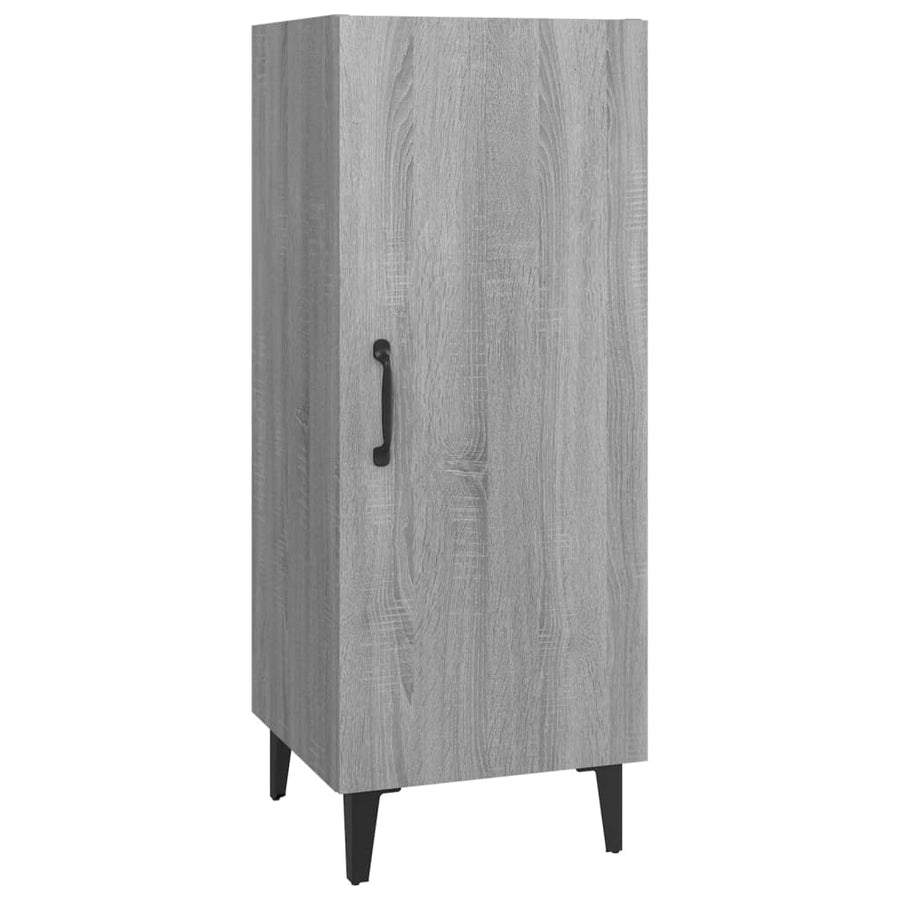Dressoir 34,5X34X90 Cm Bewerkt Hout Grijs Sonoma Eikenkleurig