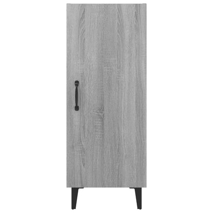 Dressoir 34,5X34X90 Cm Bewerkt Hout Grijs Sonoma Eikenkleurig