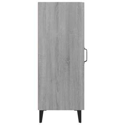 Dressoir 34,5X34X90 Cm Bewerkt Hout Grijs Sonoma Eikenkleurig