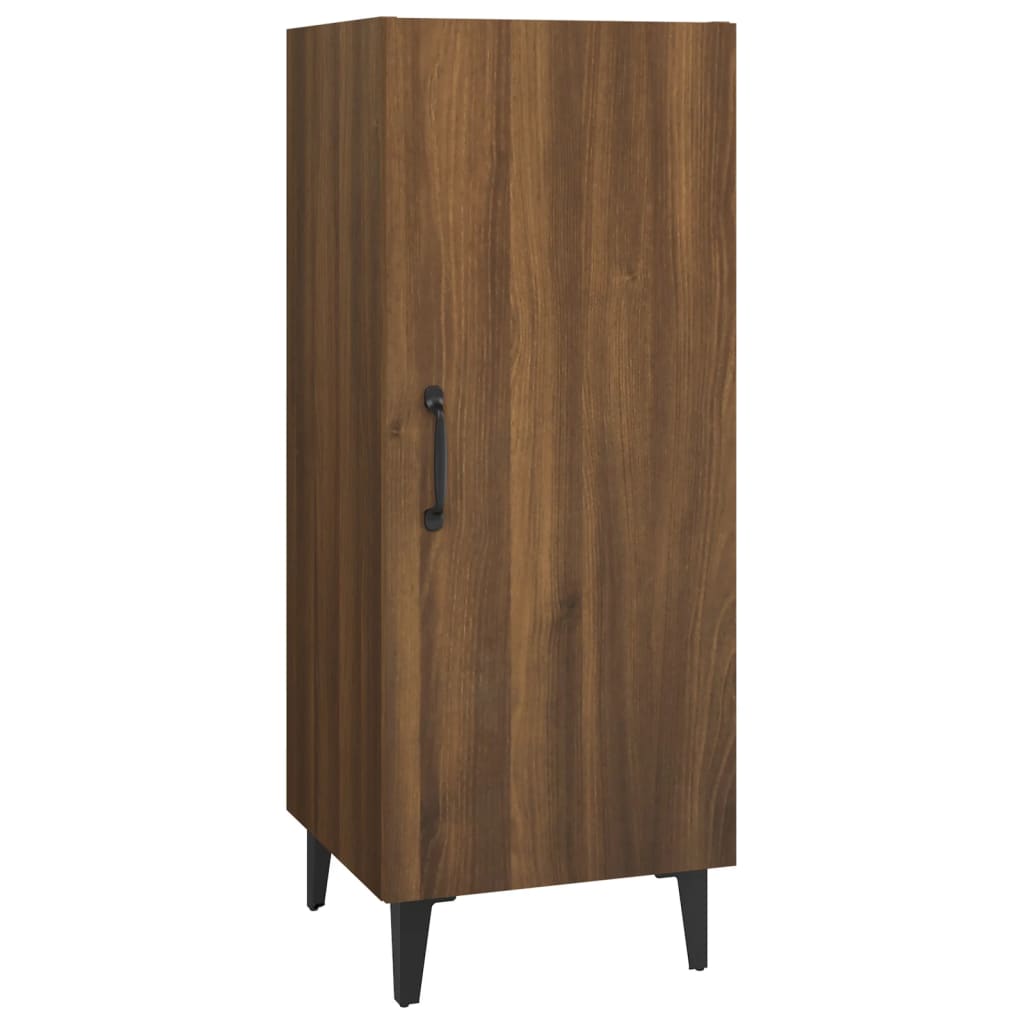 Dressoir 34,5X34X90 Cm Bewerkt Hout Bruin Eikenkleur