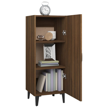 Dressoir 34,5X34X90 Cm Bewerkt Hout Bruin Eikenkleur