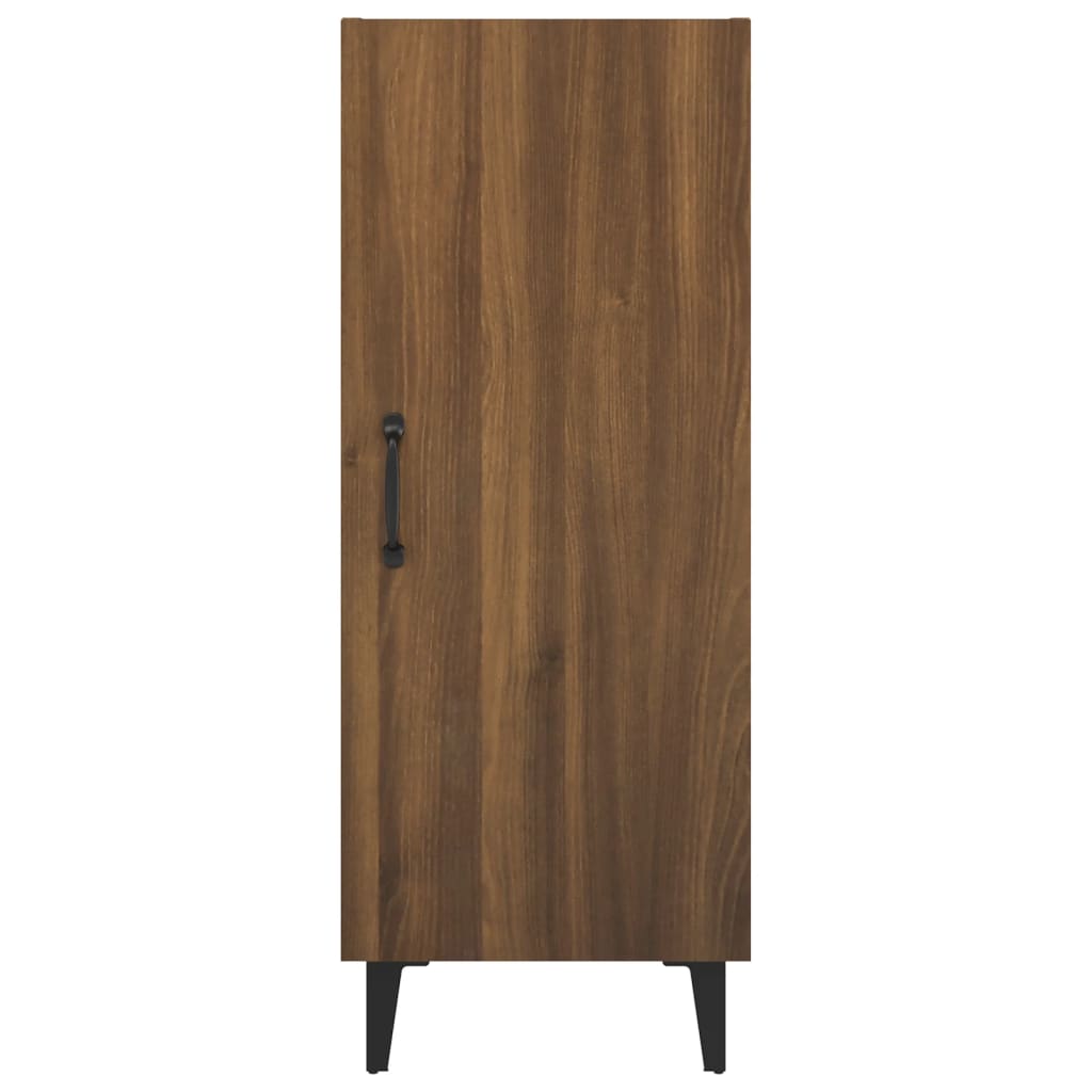 Dressoir 34,5X34X90 Cm Bewerkt Hout Bruin Eikenkleur
