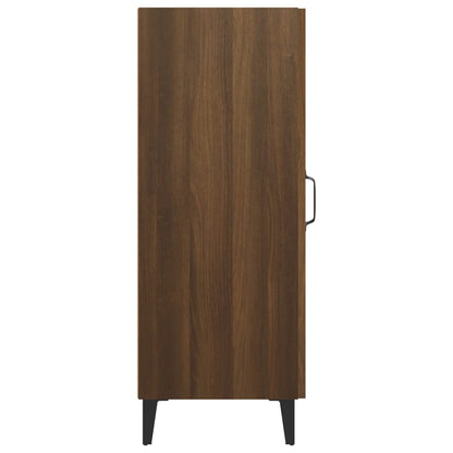 Dressoir 34,5X34X90 Cm Bewerkt Hout Bruin Eikenkleur