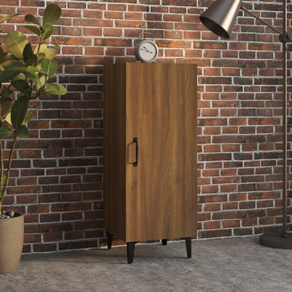 Dressoir 34,5X34X90 Cm Bewerkt Hout Bruin Eikenkleur