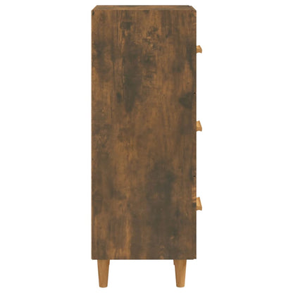 Dressoir 34,5X34X90 Cm Bewerkt Hout Gerookt Eiken