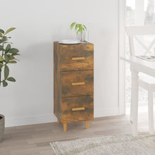 Dressoir 34,5X34X90 Cm Bewerkt Hout Gerookt Eiken