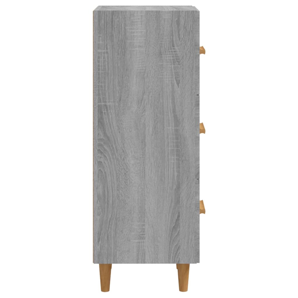 Dressoir 34,5X34X90 Cm Bewerkt Hout Grijs Sonoma Eikenkleurig