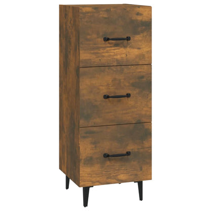 Dressoir 34,5X34X90 Cm Bewerkt Hout Gerookt Eiken