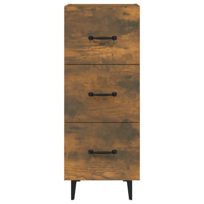 Dressoir 34,5X34X90 Cm Bewerkt Hout Gerookt Eiken