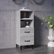 Dressoir 34,5x34x90 cm bewerkt hout grijs sonoma
