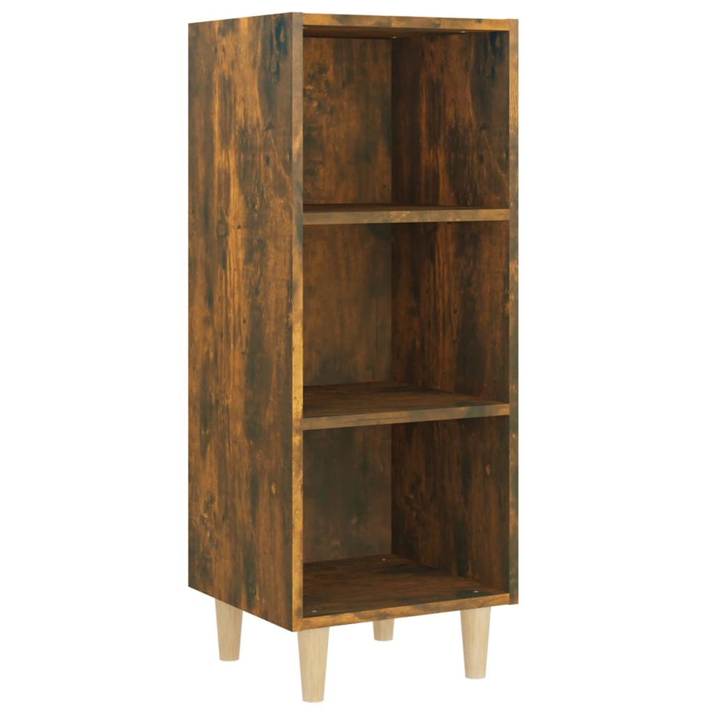 Dressoir 34,5X32,5X90 Cm Bewerkt Hout Kleurig Gerookt eiken