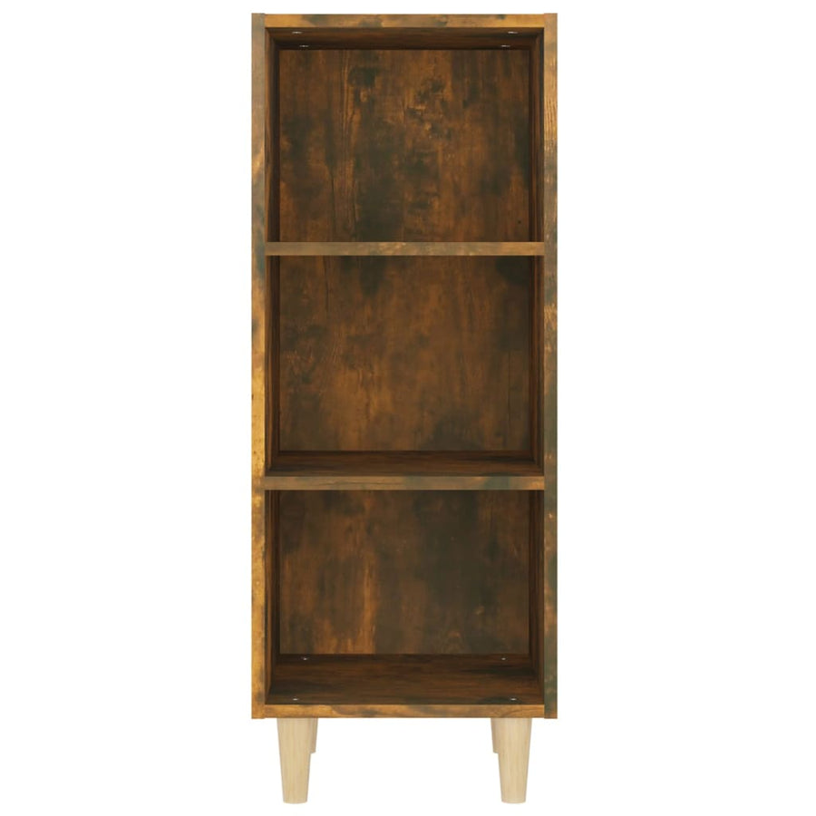 Dressoir 34,5X32,5X90 Cm Bewerkt Hout Kleurig Gerookt eiken