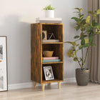 Sideboard 34.5x32.5x90 cm treated wood smoked oak color