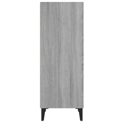 Dressoir 34,5X32,5X90 Cm Bewerkt Hout Grijs Sonoma Eikenkleurig