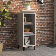 Dressoir 34,5x32,5x90 cm bewerkt hout grijs