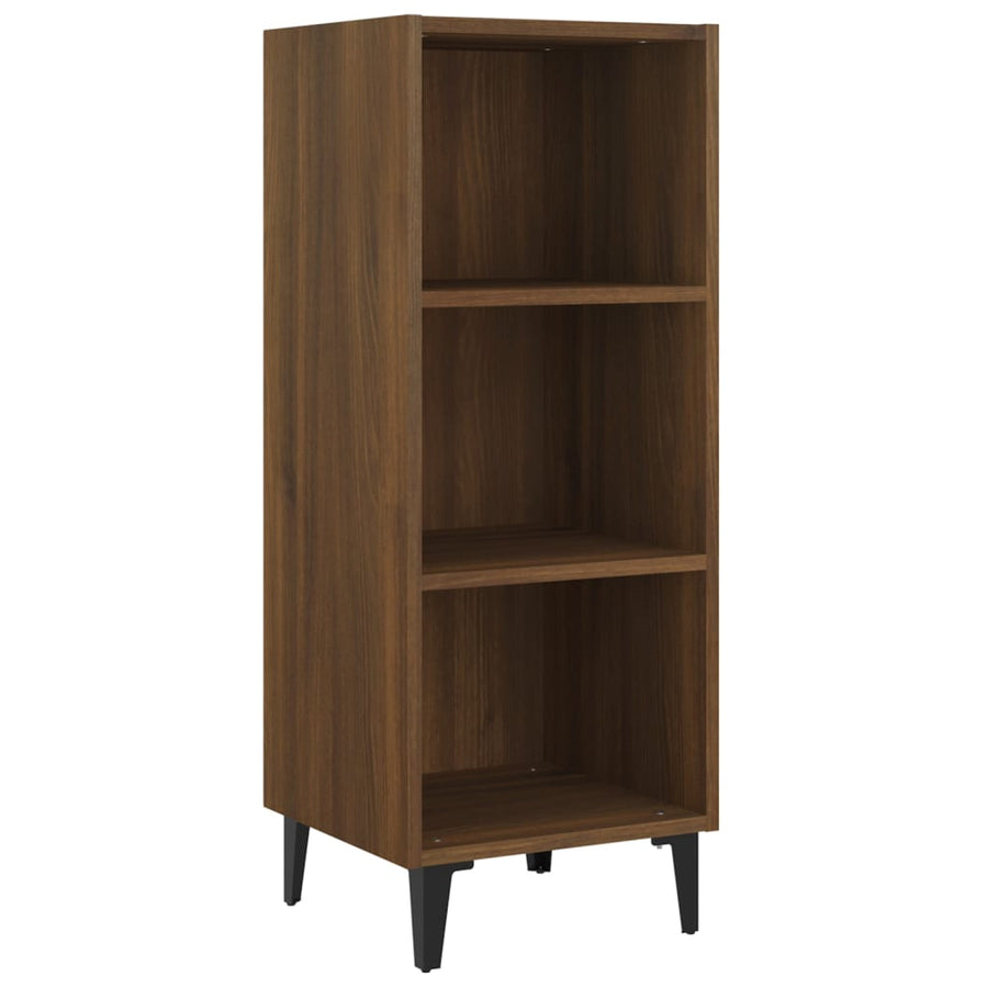 Dressoir 34,5X32,5X90 Cm Bewerkt Hout Bruin Eikenkleur