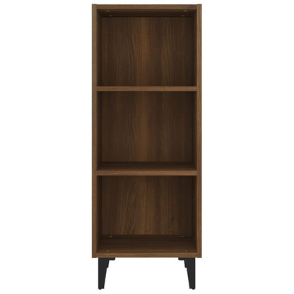 Dressoir 34,5X32,5X90 Cm Bewerkt Hout Bruin Eikenkleur
