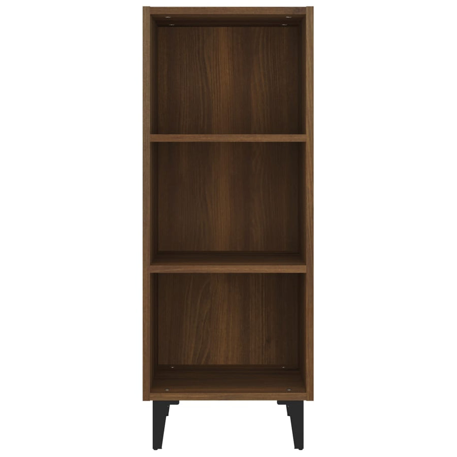 Dressoir 34,5X32,5X90 Cm Bewerkt Hout Bruin Eikenkleur
